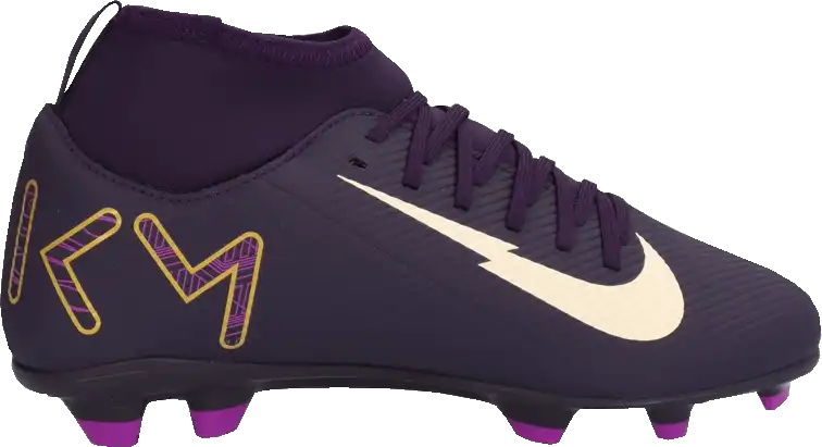 Dětské lisovky Nike Mercurial Superfly 10 Club Kylian Mbappé FG/MG fialové