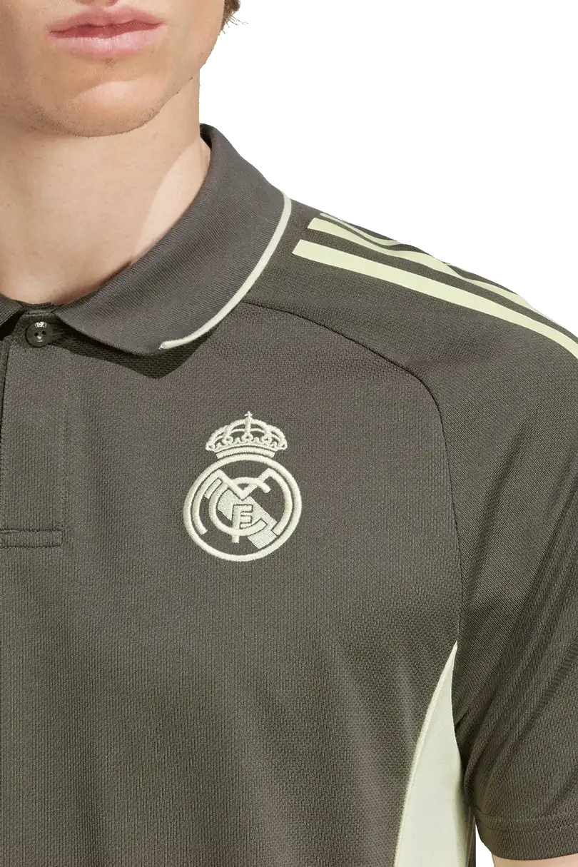 Pánská polokošile Adidas Real Madrid 25/26 Polo tmavě zelená
