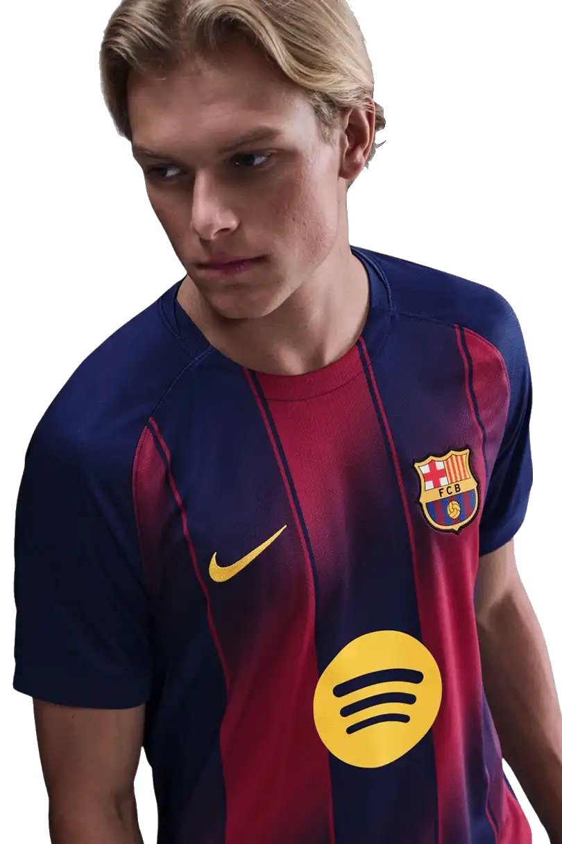 Pánský domácí fotbalový dres Nike FC Barcelona 25/26 modro-červený