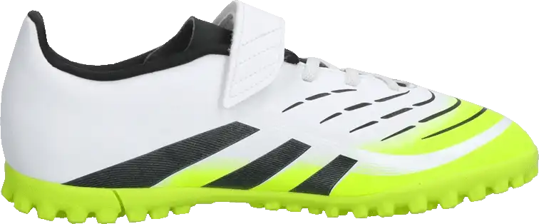 Dětské kopačky turfy Adidas Predator Club Hook-and-Loop TF bílé