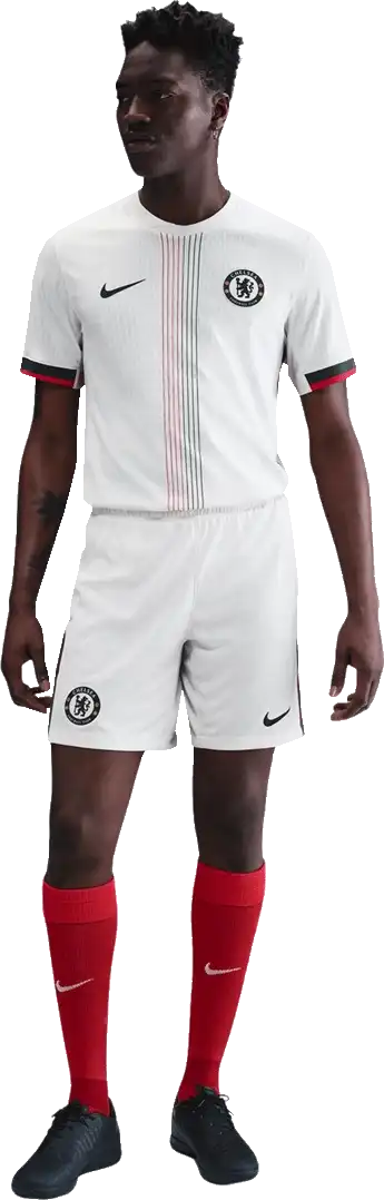 Pánské venkovní fotbalové šortky Nike Chelsea FC 25/26 bílé