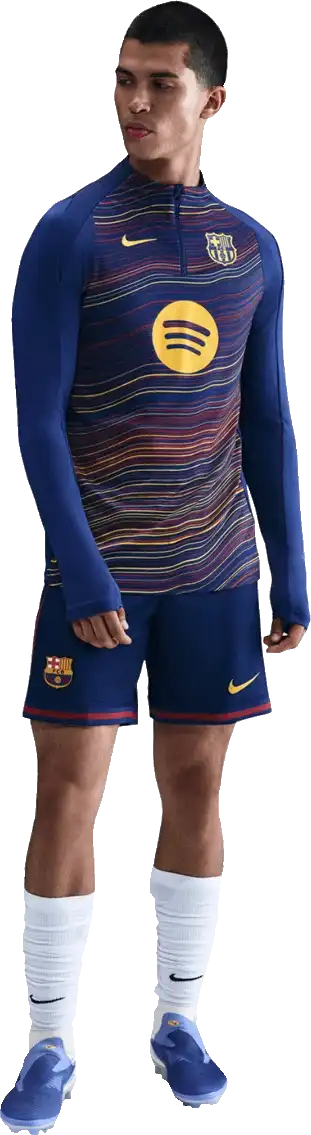 Pánská předzápasová mikina Nike FC Barcelona 25/26 Academy Pro vícebarevná
