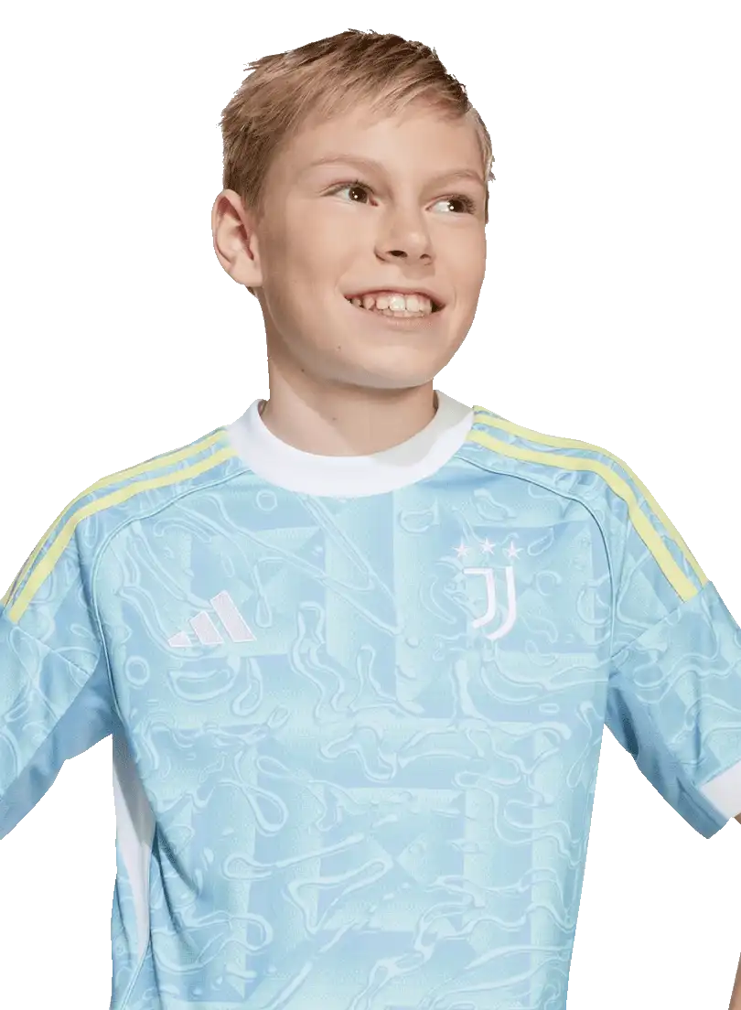 Dětský venkovní fotbalový dres Adidas Juventus FC 25/26 blankytný