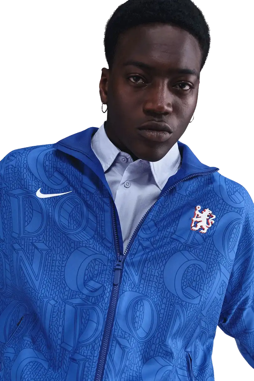 Pánská bunda Nike Chelsea FC 25/26 Strike Anthem modrá