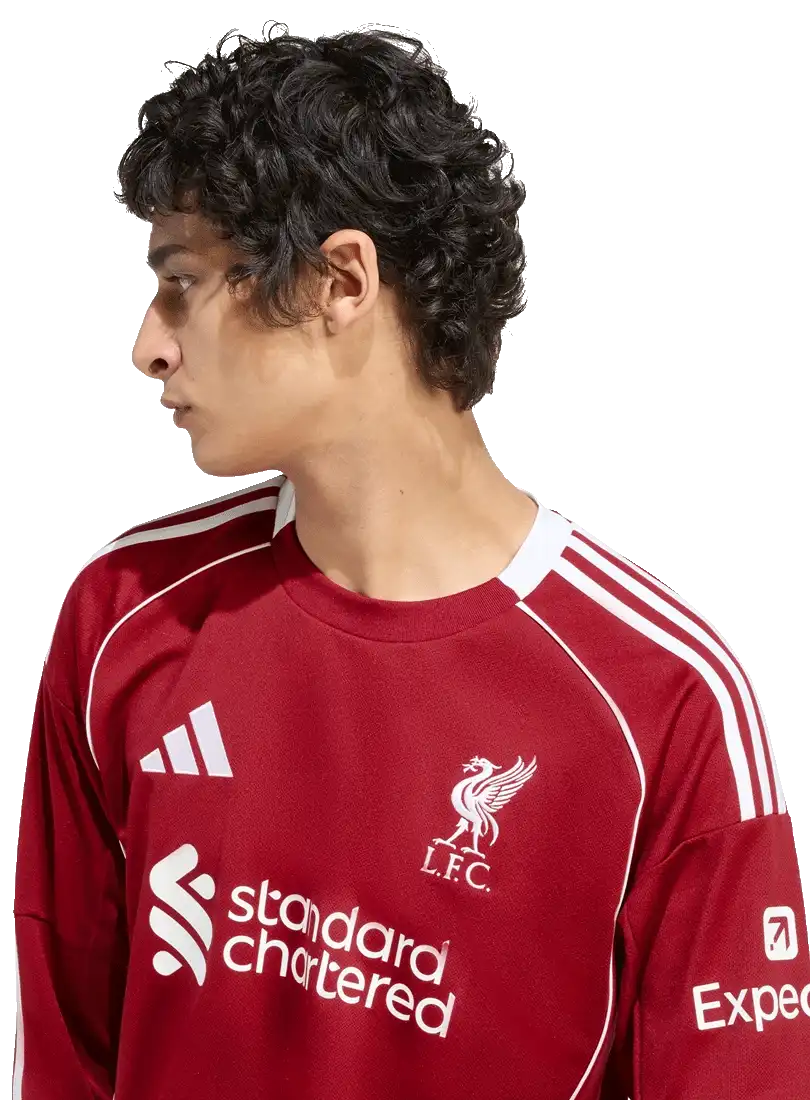 Pánský domácí dres dlouhý rukáv Adidas Liverpool FC 25/26 červený