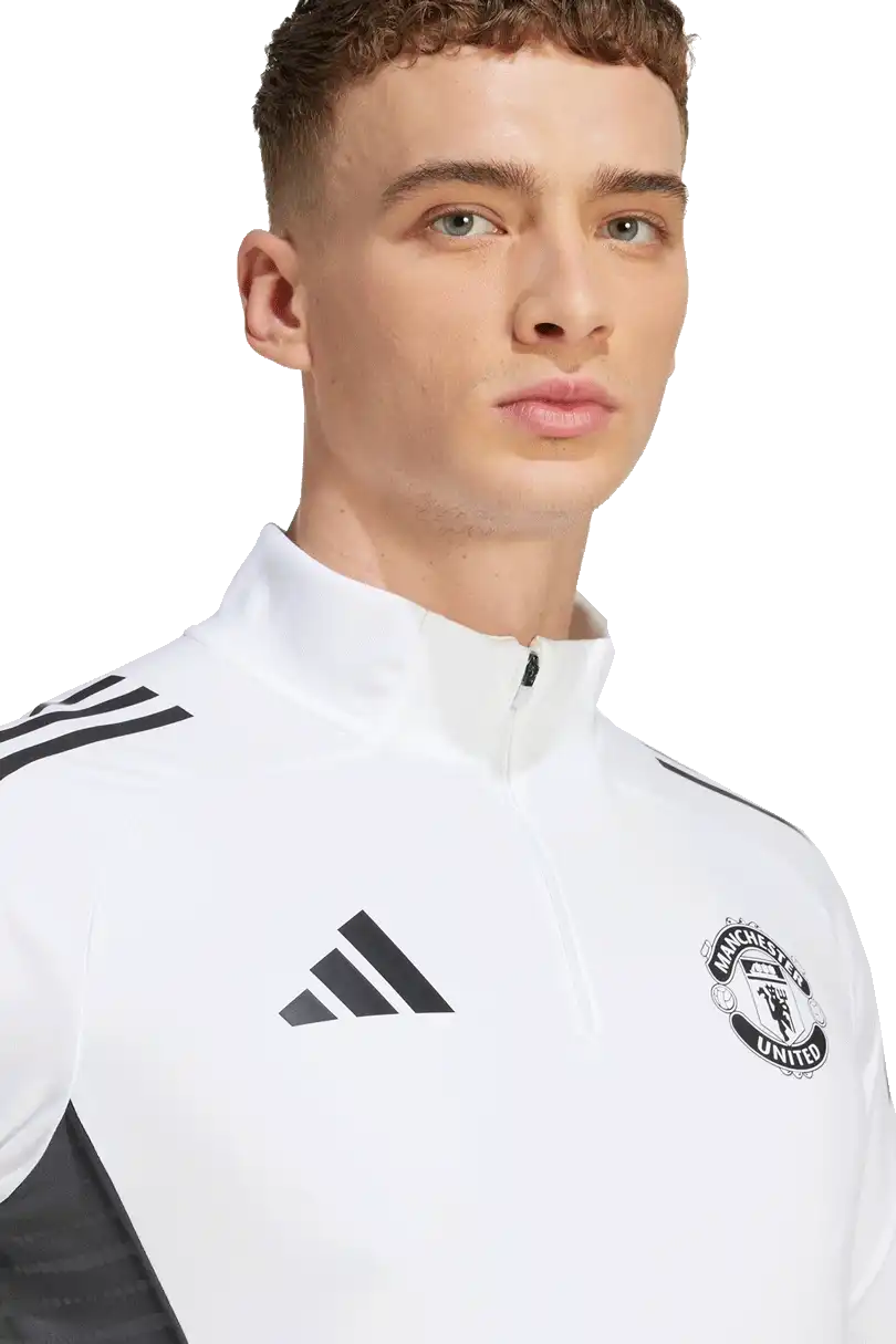 Pánský tréninkový top Adidas Manchester United 25/26 bílý