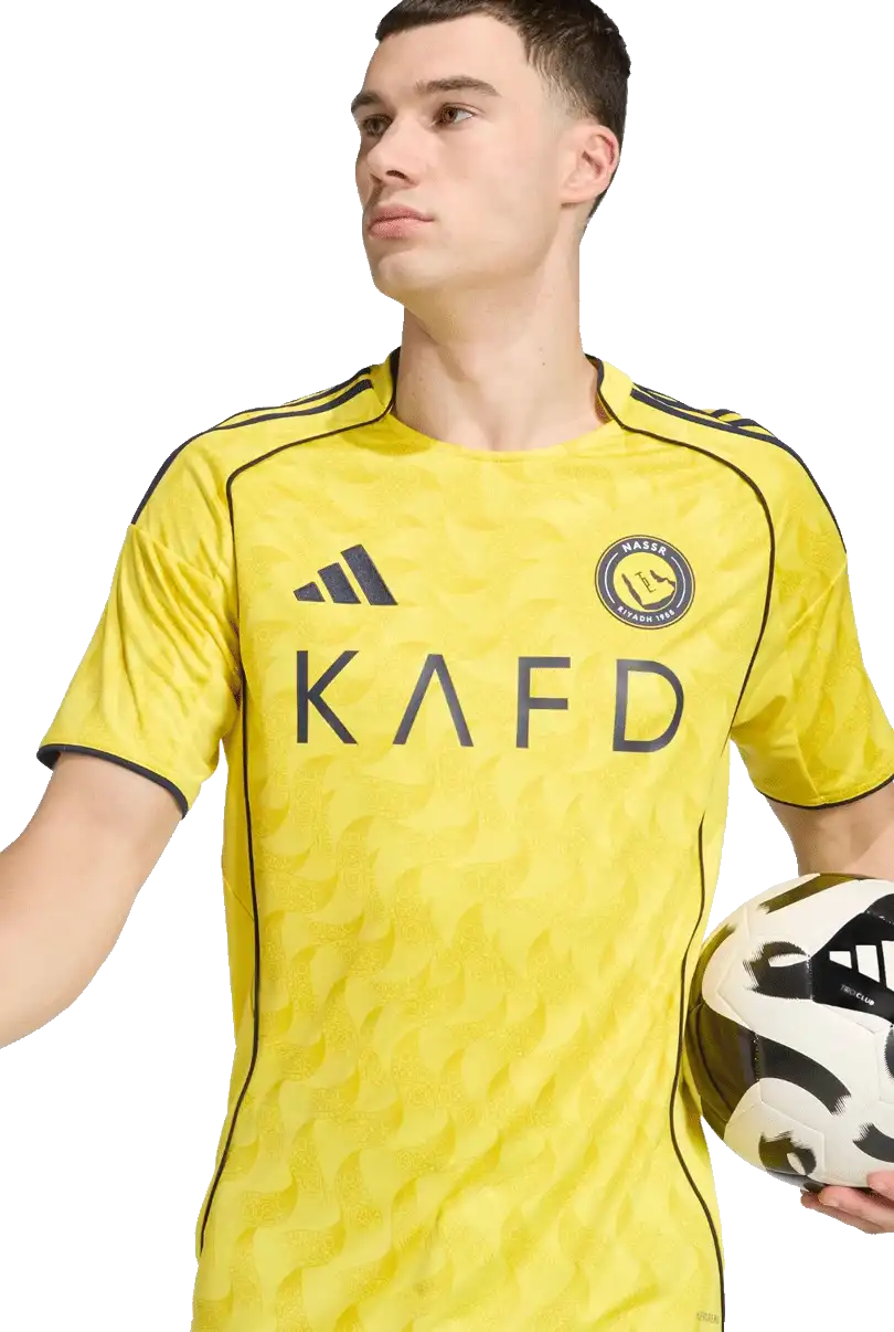 Pánský domácí fotbalový dres Adidas Al-Nassr 25/26 Ronaldo 7 žlutý