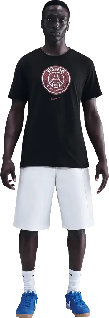Pánské tričko s krátkým rukávem Nike PSG 25/26 Crest Tee černé