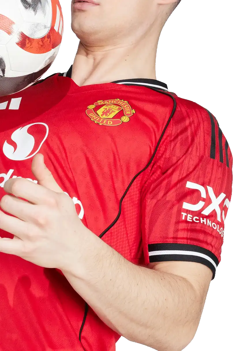 Pánský domácí zápasový dres Adidas Manchester United 25/26 červený