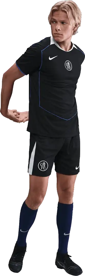 Pánské třetí fotbalové šortky Nike Chelsea FC 25/26 černé