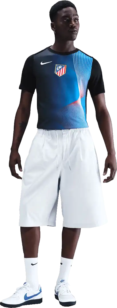 Pánský předzápasový dres Nike Atlético Madrid 25/26 Academy Pro modro-černý