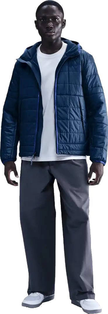 Pánská bunda s kapucí Nike Chelsea FC 25/26 Synthetic Fill modrá