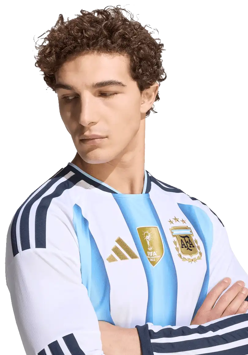 Pánský domácí fotbalový dres Adidas Argentina 2026 DR bílo-modrý