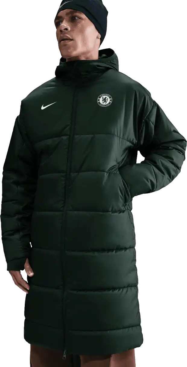 Pánská bunda Nike Chelsea FC 25/26 Therma-FIT Academy Pro zelená