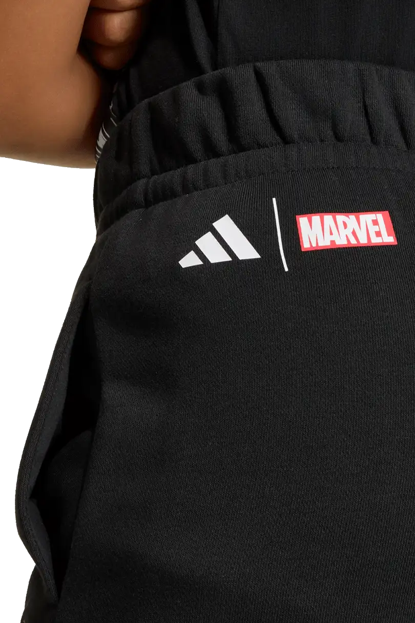 Dětské kalhoty Adidas Real Madrid x Marvel 25/26 černé