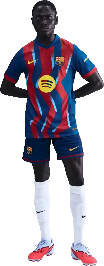 Pánský čtvrtý zápasový dres Nike FC Barcelona 25/26 modro-červený