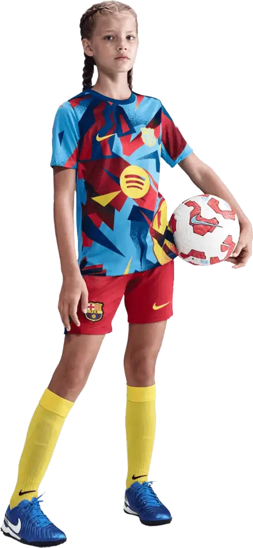 Dětský předzápasový dres Nike FC Barcelona 25/26 Academy Pro vícebarevný