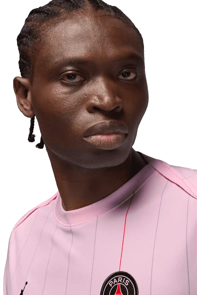 Pánský předzápasový dres Nike PSG x Jordan 25/26 Academy Pro růžový