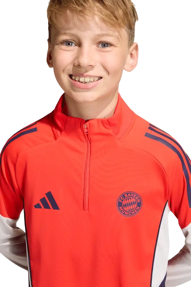 Dětský tréninkový top Adidas FC Bayern Mnichov 25/26 červený