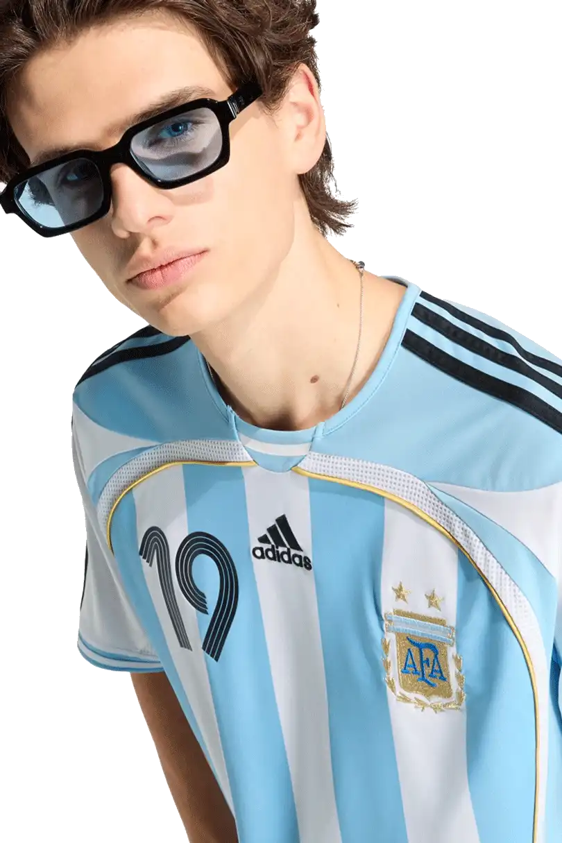 Pánský domácí fotbalový dres Adidas Argentina 2026 Messi bílo-modrý