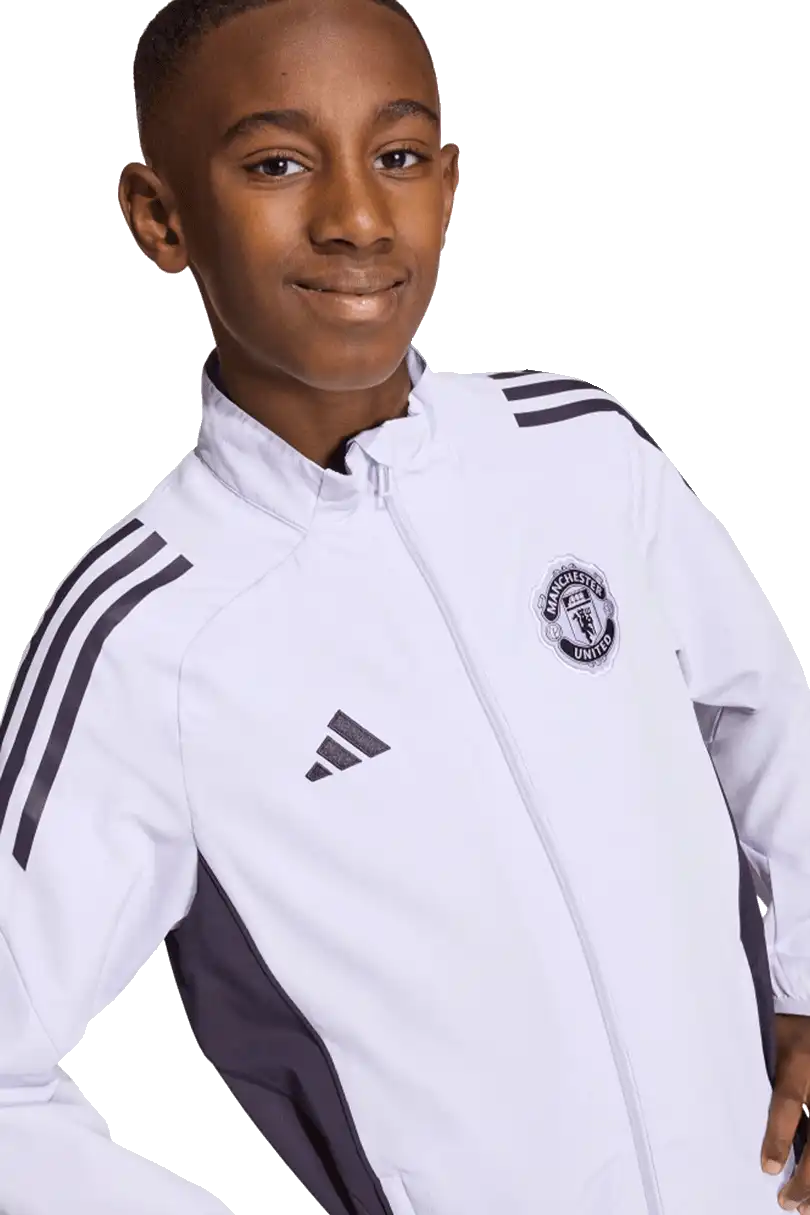 Dětská prezentační bunda Adidas Manchester United 25/26 Competition fialová
