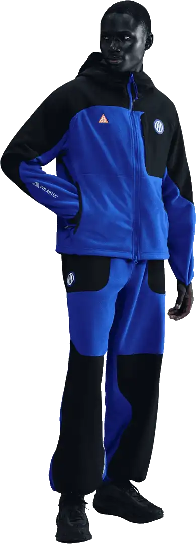 Pánská mikina s kapucí Nike Inter Milan x ACG 25/26 Wolf Tree Plus modrá