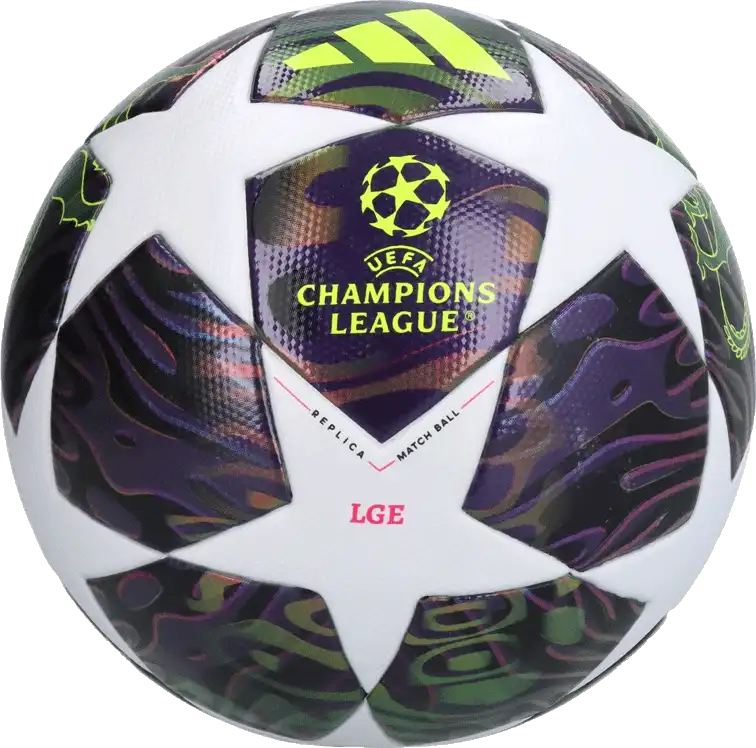 Fotbalový míč Adidas UCL League Box 25/26 Final velikost 5 fialový