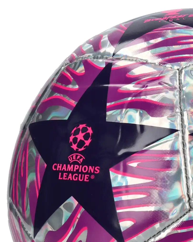 Fotbalový míč Adidas UCL Training Foil 25/26 Final velikost 5 fialový