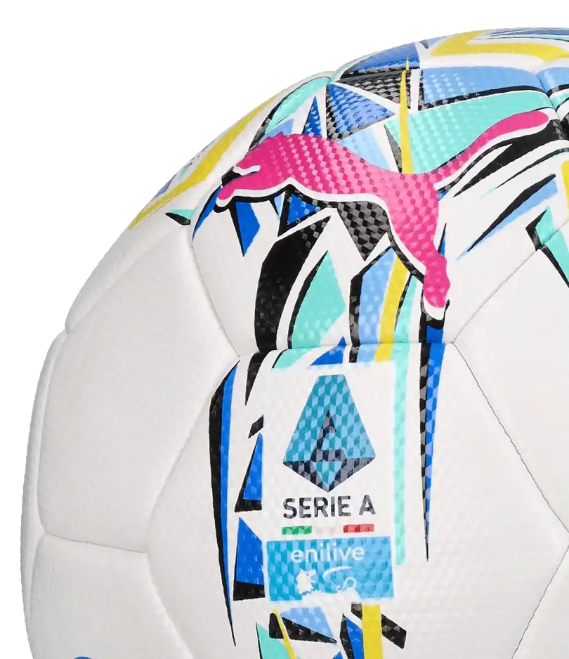 Fotbalový míč Puma Orbita Serie A 25/26 Replica velikost 4 bílý2