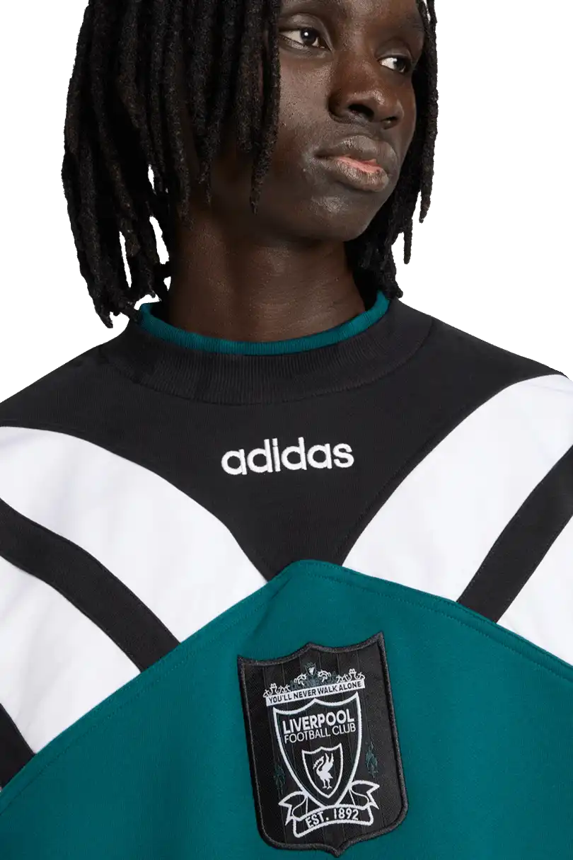 Pánská retro mikina Adidas Liverpool FC 95/96 Crew Sweat vícebarevná