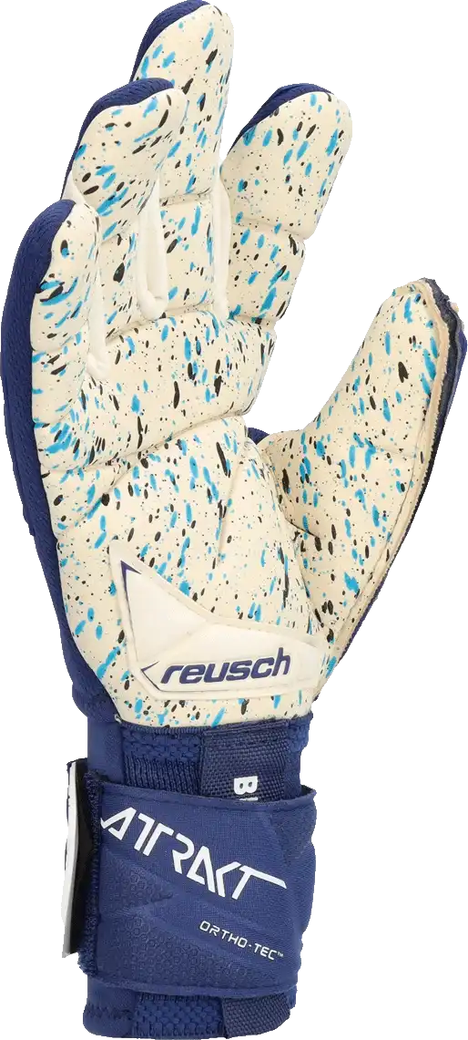 Pánské brankářské rukavice Reusch Attrakt Freegel Fusion Ortho-Tec modré