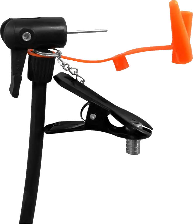 Ruční pumpička Yakimasport s manometrem 60 cm černá