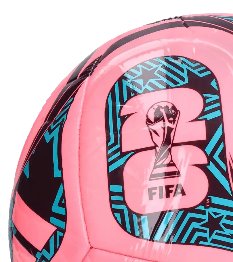 Fotbalový míč Adidas Trionda World Cup 2026 Club velikost 4 růžový