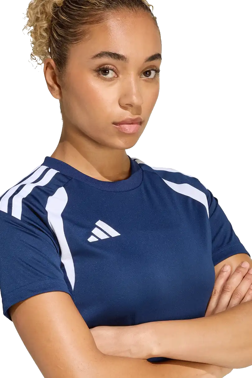 Dámský fotbalový dres Adidas Tiro 26 League krátký rukáv modrý