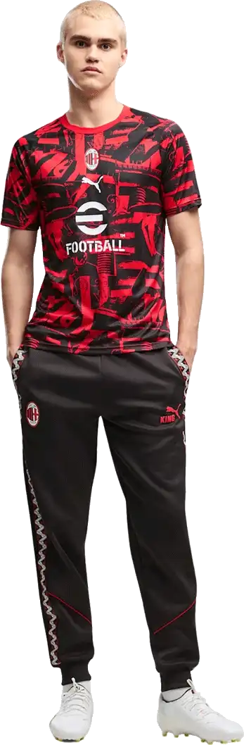 Pánský předzápasový fotbalový dres Puma AC Milan 26/27 červený