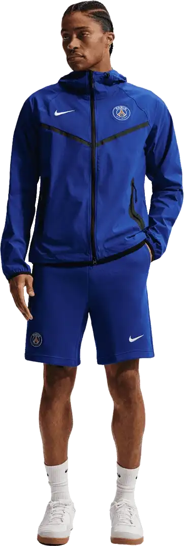 Pánské flísové šortky Nike PSG 26/27 Tech Fleece modré