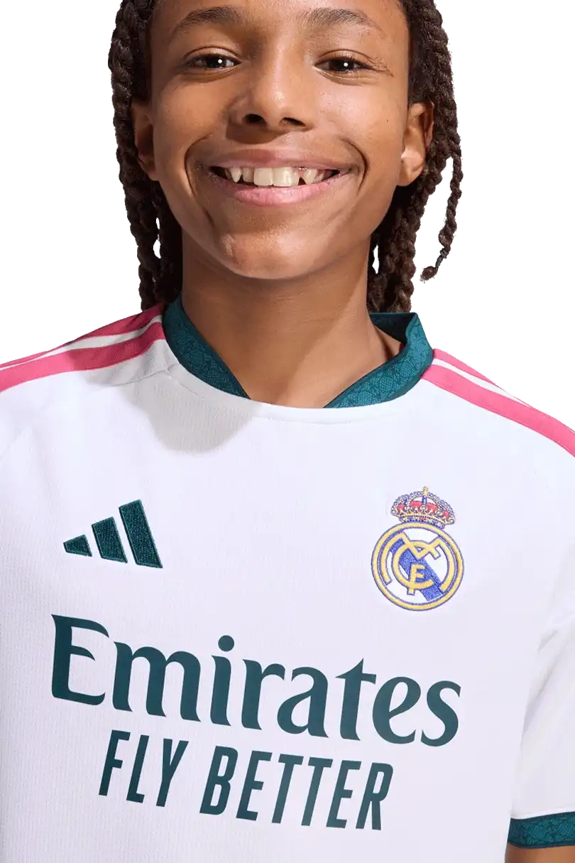 Dětský domácí fotbalový dres Adidas Real Madrid 26/27 bílý