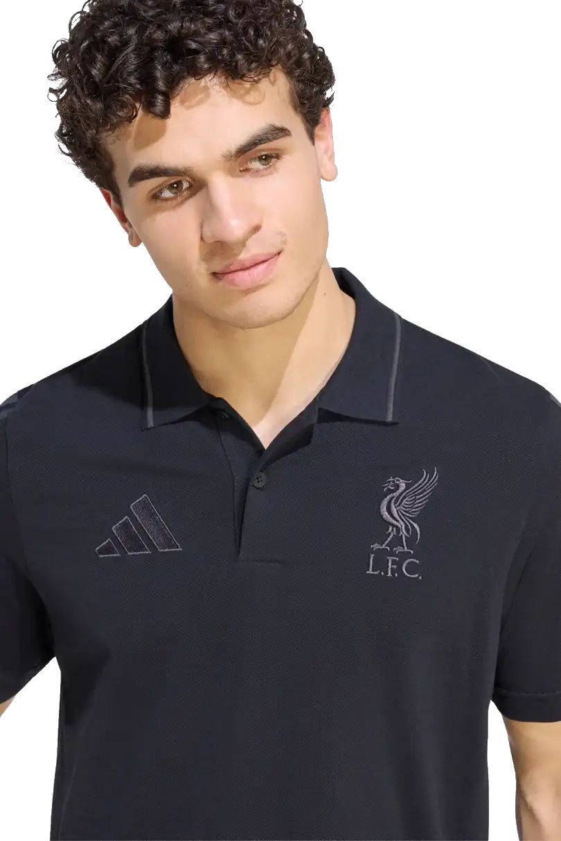 Pánská fotbalová polokošile Adidas Liverpool FC 26/27 DNA Polo černá