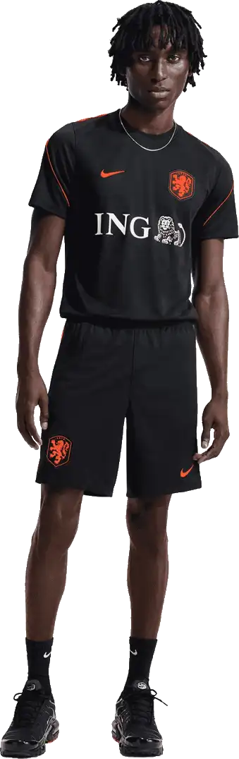 Pánské tréninkové tričko Nike Nizozemí 2026 Strike černé