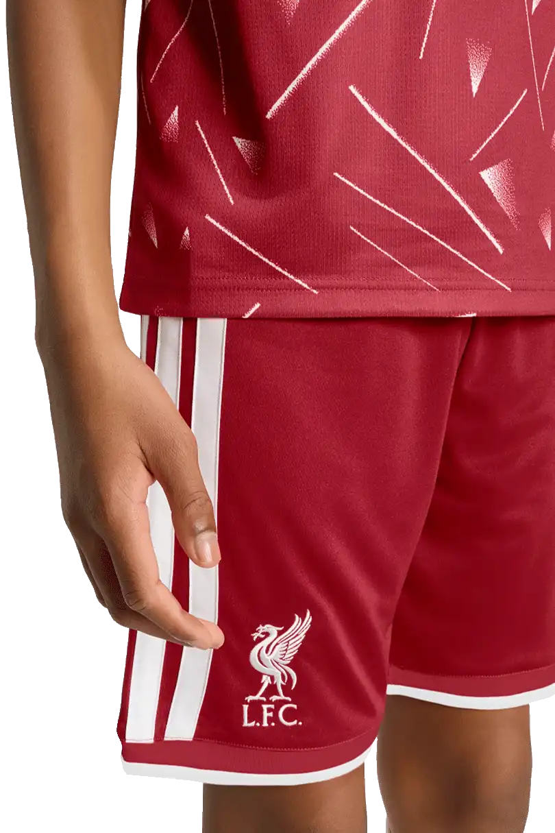 Dětské domácí fotbalové šortky Adidas Liverpool FC 26/27 bordó