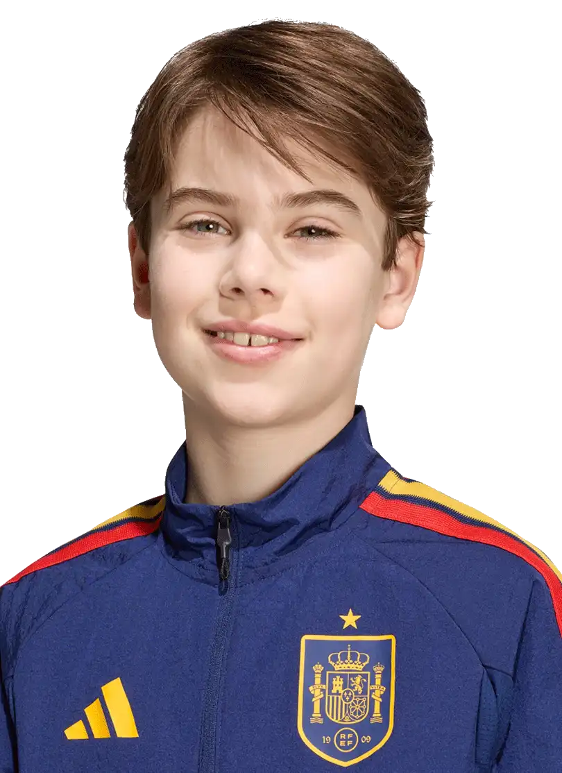 Dětská domácí bunda Adidas Španělsko 2026 Anthem modrá