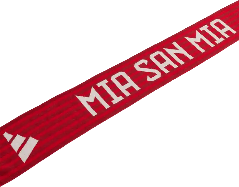 Unisex fotbalová šála Adidas FC Bayern 26/27 Mia san mia červená 134x16