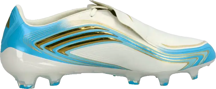 Pánské kopačky lisovky Adidas F50 Elite Messi FG bílo-blankytné