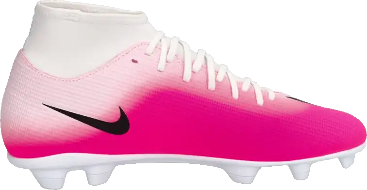 Dětské lisovky Nike Zoom Mercurial Superfly 11 Club FG/MG bílo-růžové
