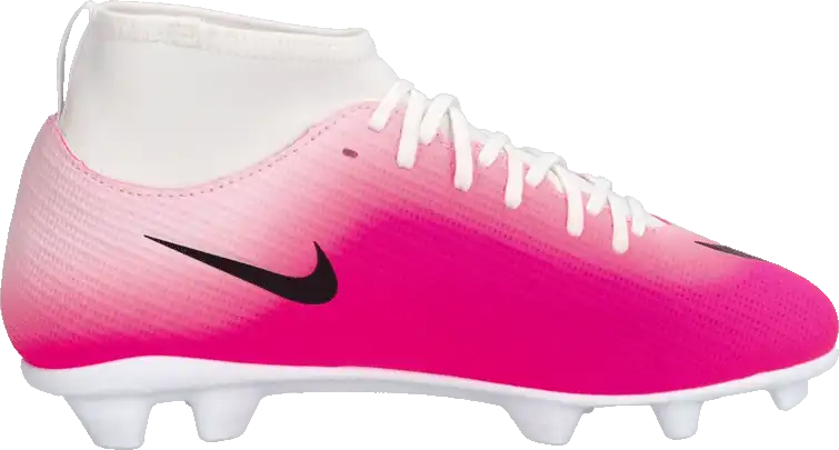 Dětské lisovky Nike Zoom Mercurial Superfly 11 Club FG/MG bílo-růžové