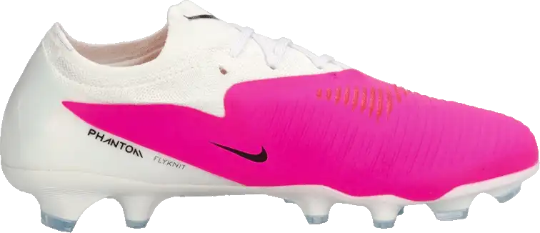 Pánské kopačky lisovky Nike Phantom 6 Low Pro FG bílo-růžové