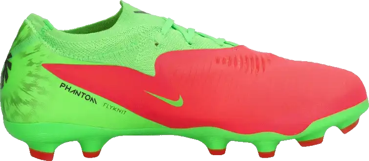 Dětské lisovky Nike Phantom 6 Low Pro Erling Haaland FG/MG zeleno-červené