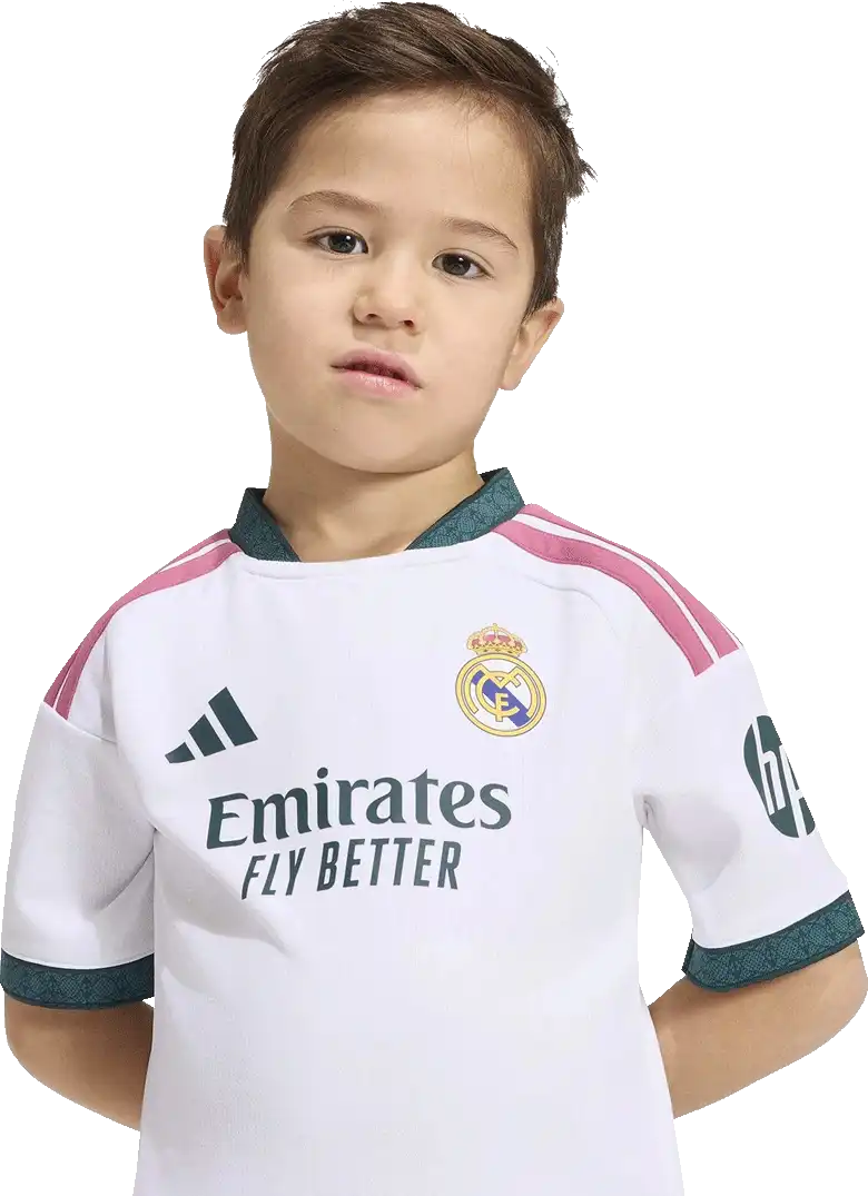 Dětská domácí souprava Adidas Real Madrid 26/27 malé děti bílá