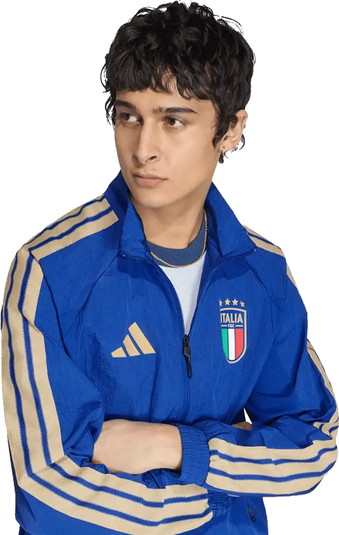 Pánská domácí bunda Adidas Itálie 2026 Anthem modrá