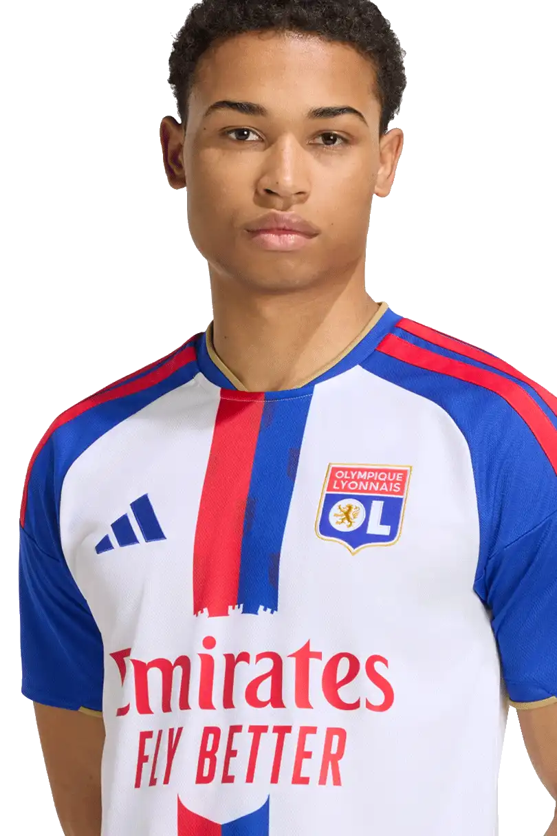 Pánský domácí fotbalový dres Adidas Olympique Lyon 26/27 bílo-modrý